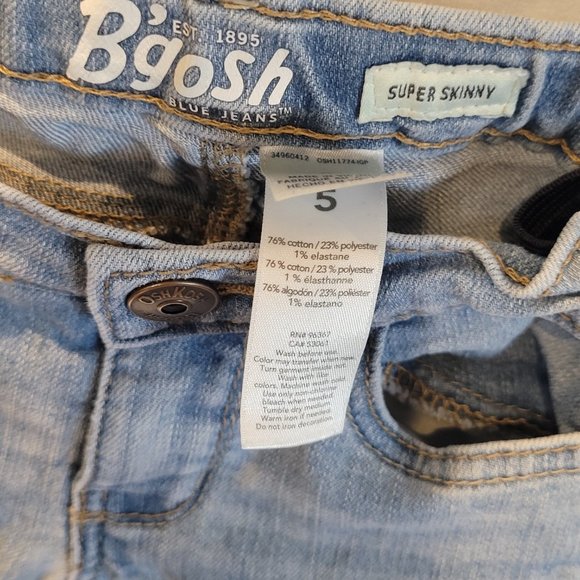 Bundle of 2 B'gosh Girl's Super Skinny Jeans - Picture 3 of 10